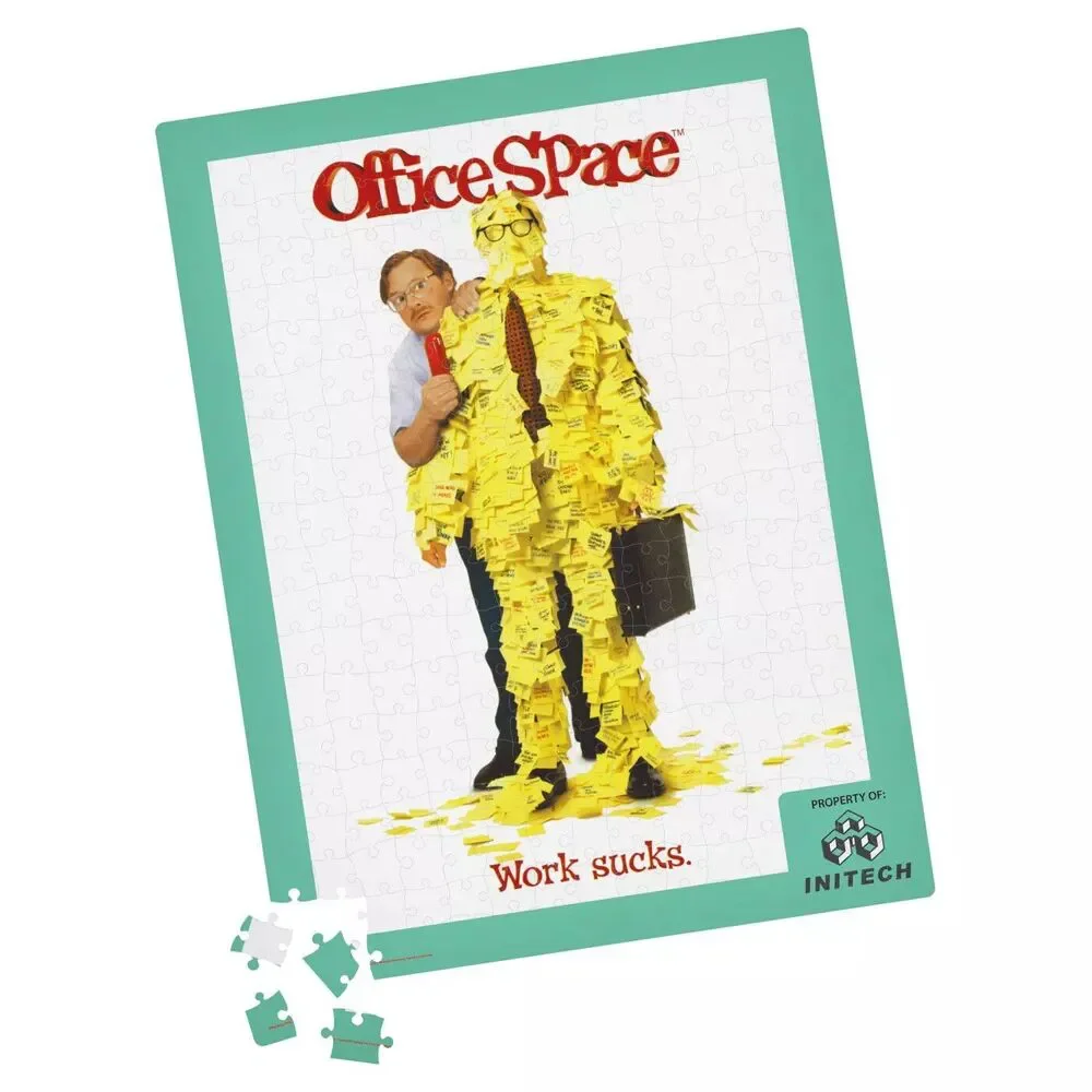 Office Space 500-Piece Puzzles in Plastic Retro Blockbuster VHS Video Case 18x24
